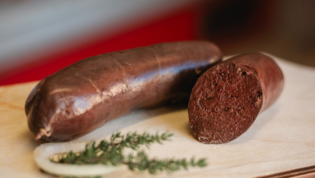 Boudin Noir médaille d'or en 2024 au concours des saveurs nouvelle aquitaine - Boucherie Charcuterie La Belle Rouge Périgné (79)